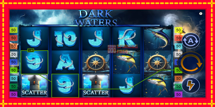 Dark Waters mesin slot dengan animasi cerah, gambar 3