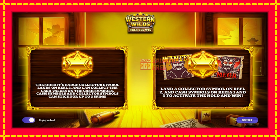 Western Wilds Hold and Win mesin slot dengan animasi cerah, gambar 1