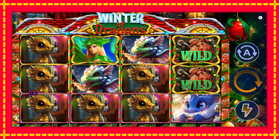 Winter of Dragons mesin slot dengan animasi cerah, gambar 3