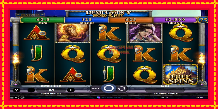 Demi Gods V Hold & Hit mesin slot dengan animasi cerah, gambar 2