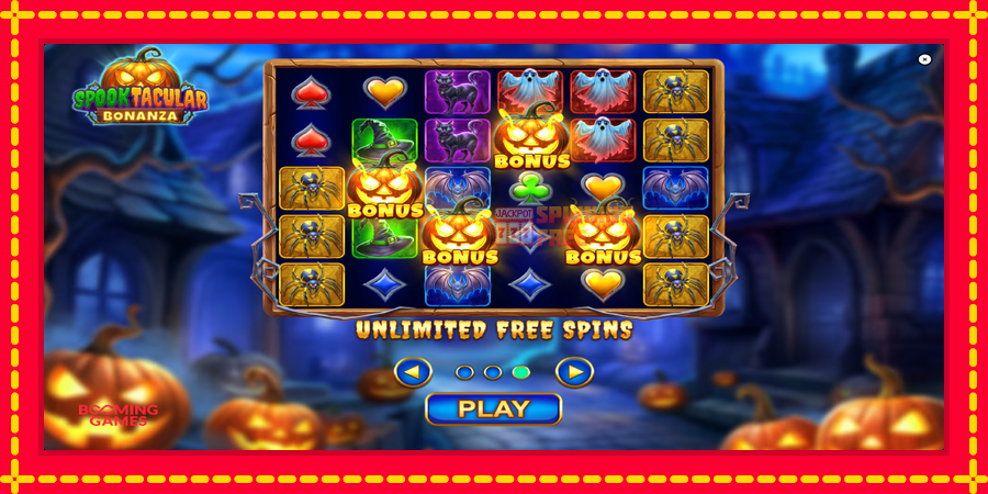 Spooktacular Bonanza mesin slot dengan animasi cerah, gambar 1