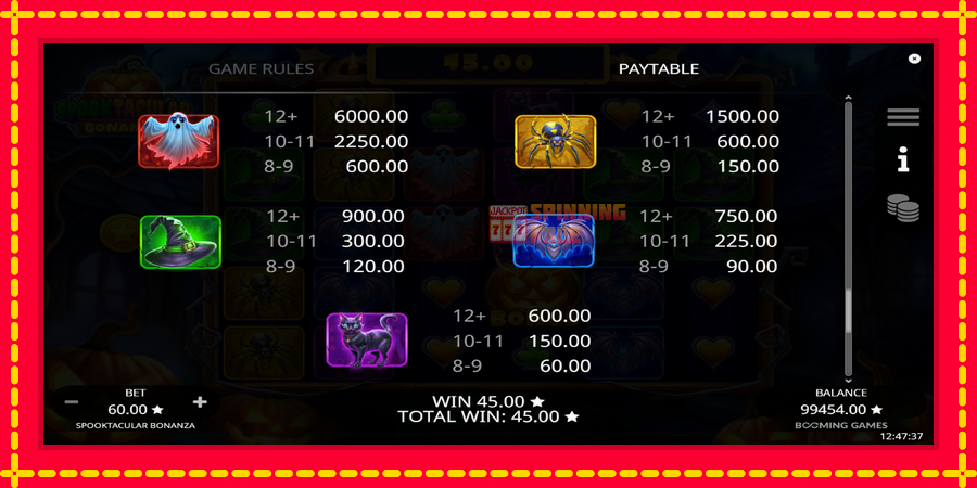 Spooktacular Bonanza mesin slot dengan animasi cerah, gambar 6