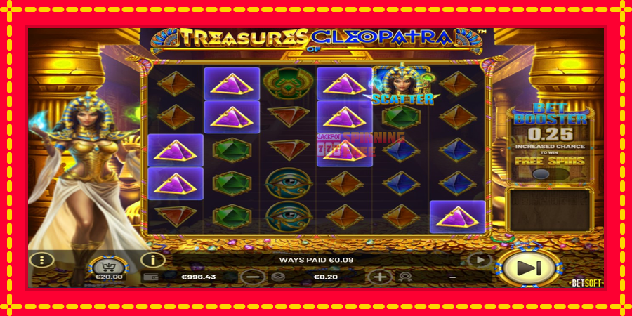 Treasures of Cleopatra mesin slot dengan animasi cerah, gambar 2