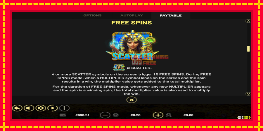 Treasures of Cleopatra mesin slot dengan animasi cerah, gambar 5