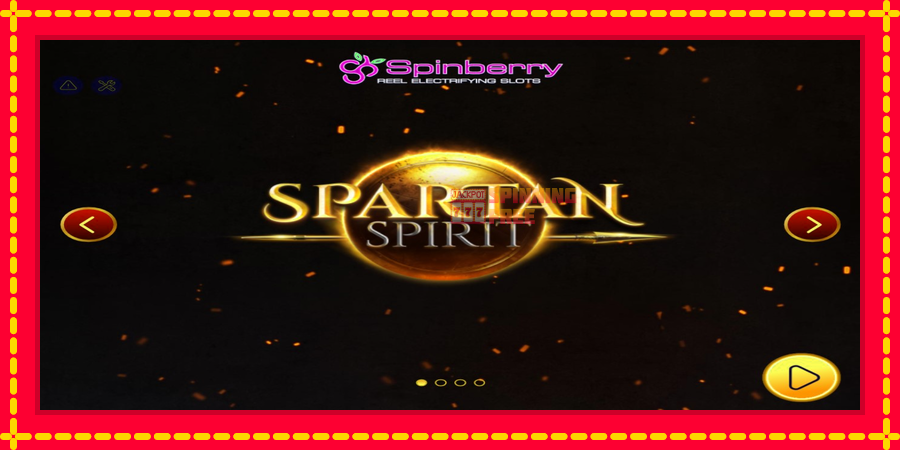 Spartan Spirit mesin slot dengan animasi cerah, gambar 1