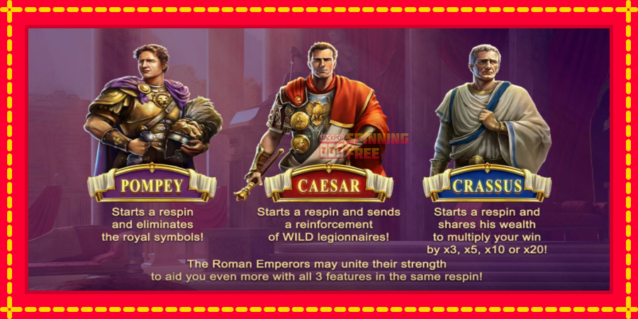 Roman Emperors mesin slot dengan animasi cerah, gambar 5