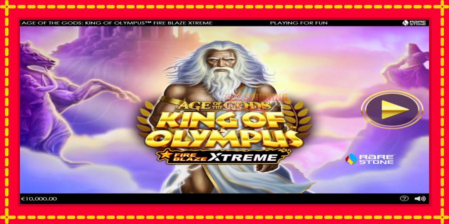 Age of the Gods: King of Olympus Fire Blaze Xtreme mesin slot dengan animasi cerah, gambar 1