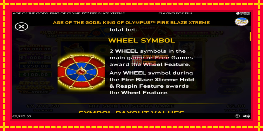 Age of the Gods: King of Olympus Fire Blaze Xtreme mesin slot dengan animasi cerah, gambar 5