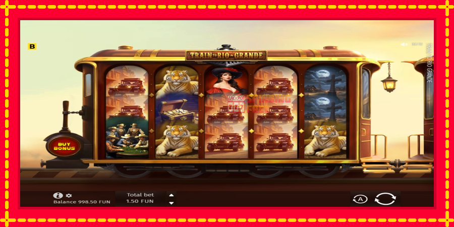 Train to Rio Grande mesin slot dengan animasi cerah, gambar 2