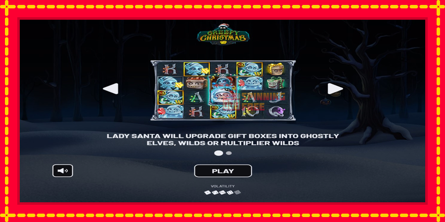 Creepy Christmas mesin slot dengan animasi cerah, gambar 1