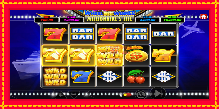 Wheel Big Winner Millionaires Life mesin slot dengan animasi cerah, gambar 4