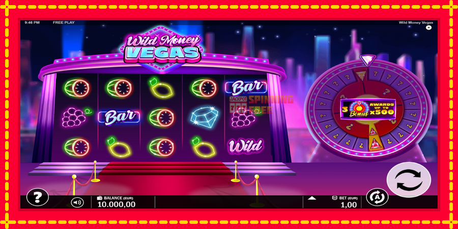 Wild Money Vegas mesin slot dengan animasi cerah, gambar 2