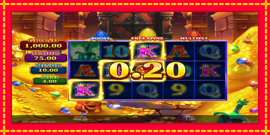 Happy Fortune Dragon mesin slot dengan animasi cerah, gambar 3