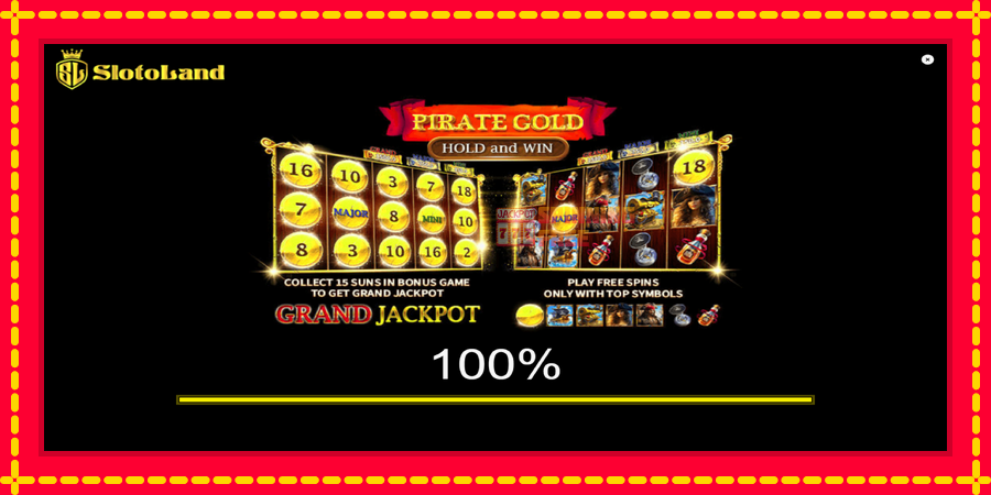 Pirate Gold Hold and Win mesin slot dengan animasi cerah, gambar 1