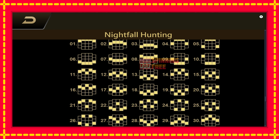 Nightfall Hunting mesin slot dengan animasi cerah, gambar 7