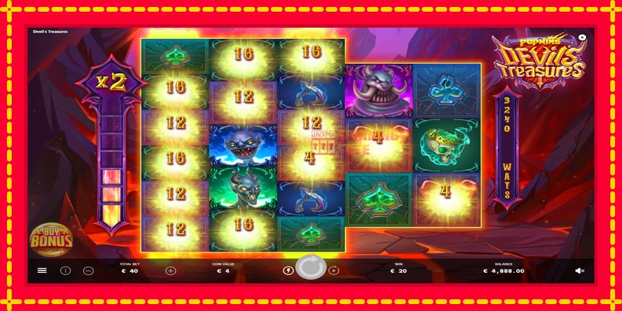 Devils Treasures mesin slot dengan animasi cerah, gambar 4