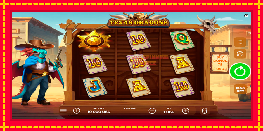 Texas Dragons mesin slot dengan animasi cerah, gambar 1