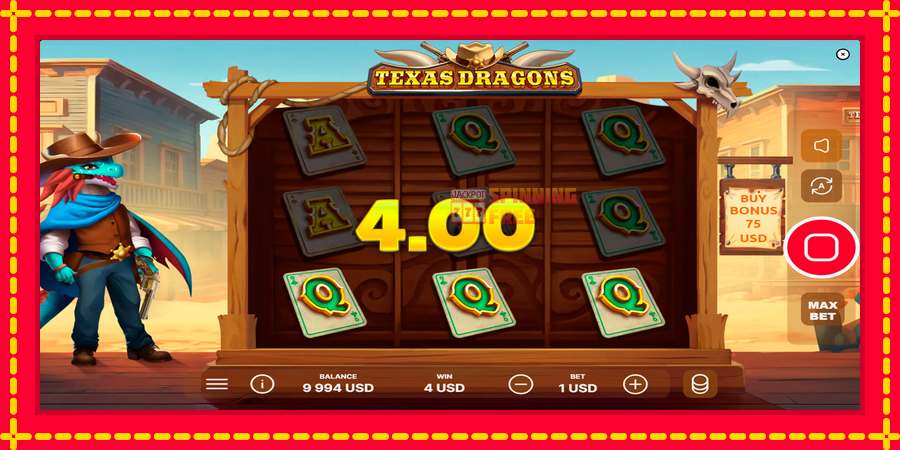 Texas Dragons mesin slot dengan animasi cerah, gambar 2