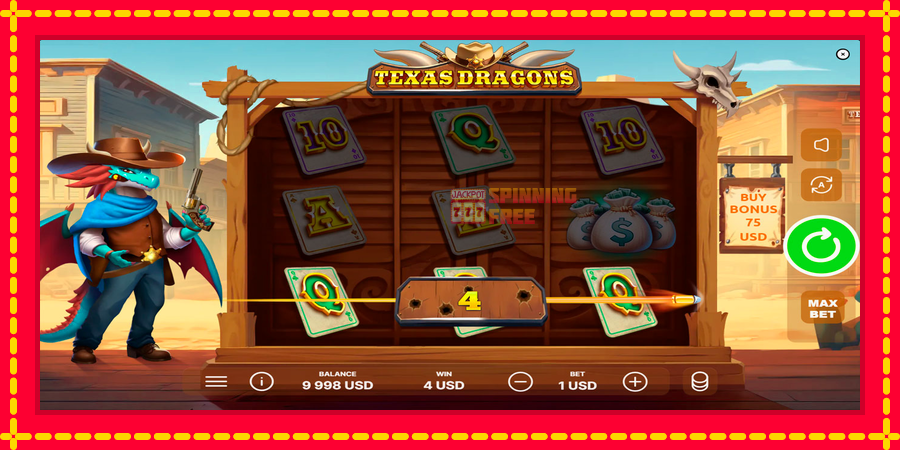 Texas Dragons mesin slot dengan animasi cerah, gambar 4