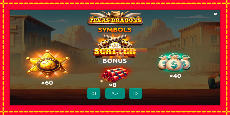 Texas Dragons mesin slot dengan animasi cerah, gambar 5