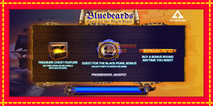 Bluebeard Quest for the Black Pearl mesin slot dengan animasi cerah, gambar 1