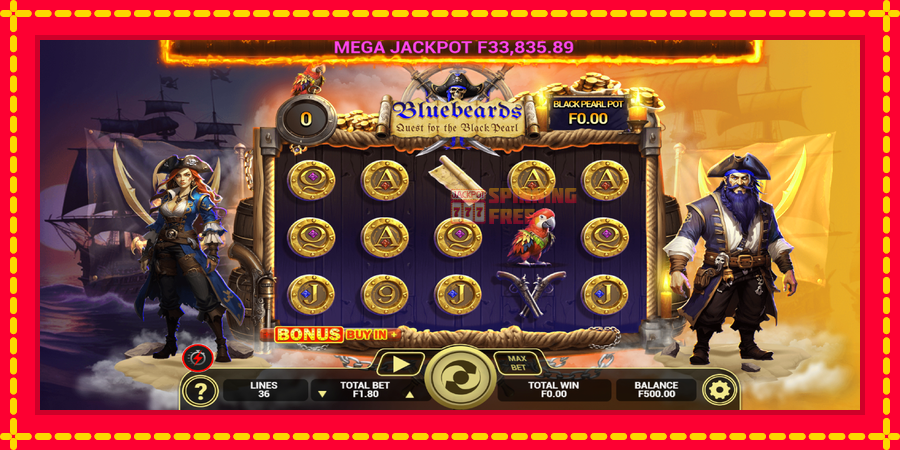 Bluebeard Quest for the Black Pearl mesin slot dengan animasi cerah, gambar 2