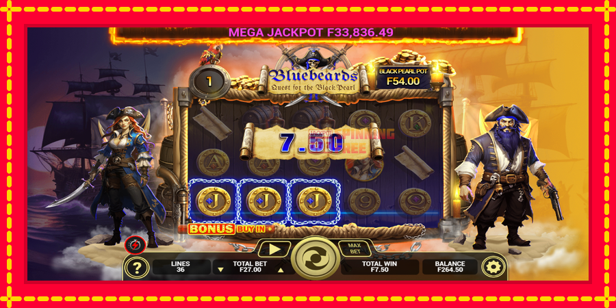 Bluebeard Quest for the Black Pearl mesin slot dengan animasi cerah, gambar 4