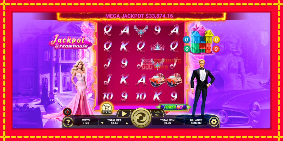 Jackpot Dreamhouse mesin slot dengan animasi cerah, gambar 2