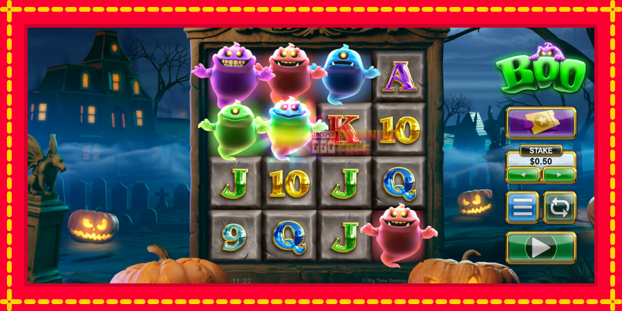 Boo mesin slot dengan animasi cerah, gambar 2