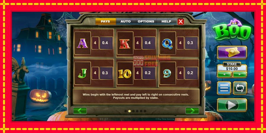 Boo mesin slot dengan animasi cerah, gambar 6