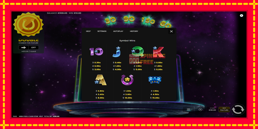 Wish for a Cash Star mesin slot dengan animasi cerah, gambar 5