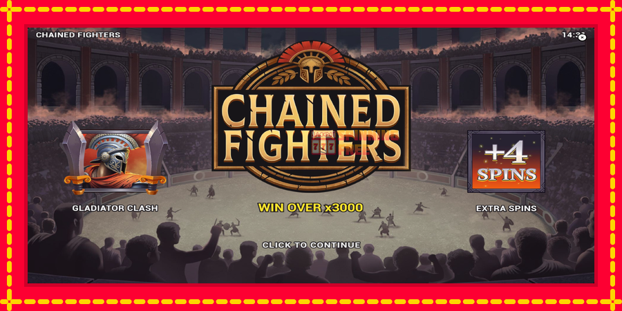 Chained Fighters mesin slot dengan animasi cerah, gambar 1