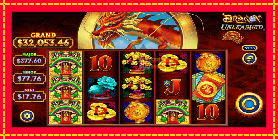 Dragon Unleashed - Prosperity Packets mesin slot dengan animasi cerah, gambar 1