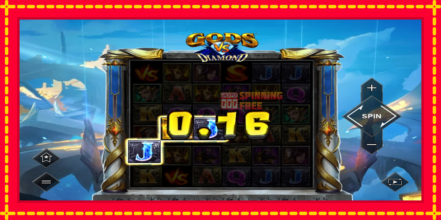 Gods VS Diamond mesin slot dengan animasi cerah, gambar 3