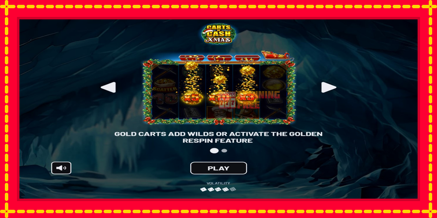 Carts of Cash Xmas mesin slot dengan animasi cerah, gambar 1