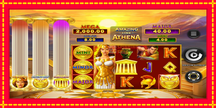 Amazing Link Athena mesin slot dengan animasi cerah, gambar 1