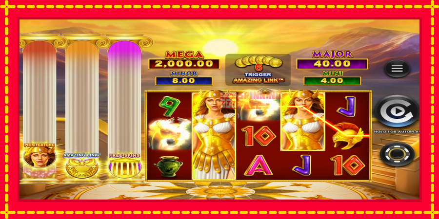 Amazing Link Athena mesin slot dengan animasi cerah, gambar 3