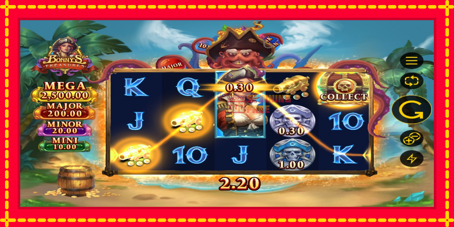 Bonnys Treasures mesin slot dengan animasi cerah, gambar 3