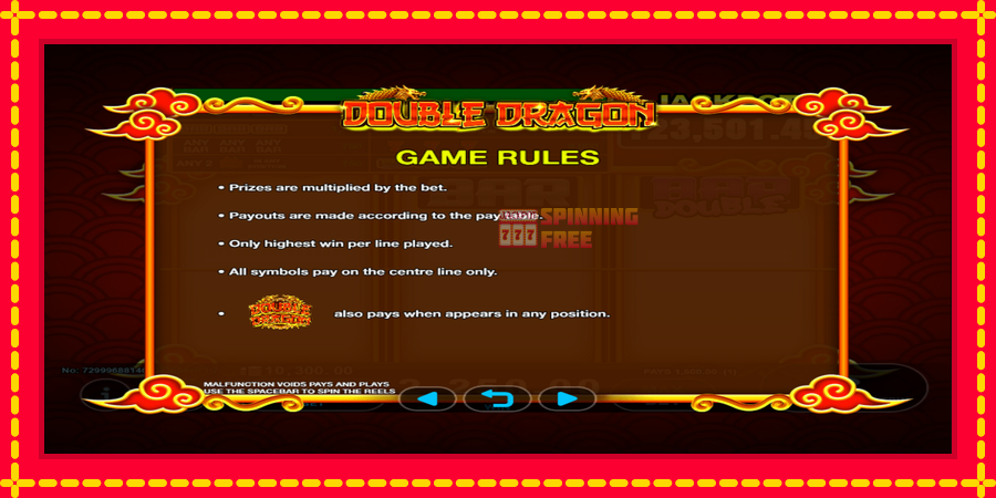 Double Dragon Classic mesin slot dengan animasi cerah, gambar 2