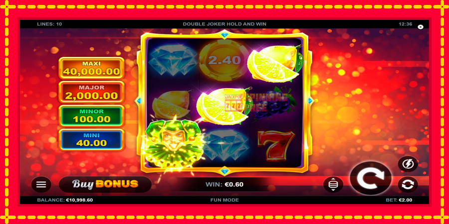 Double Joker Hold and Win mesin slot dengan animasi cerah, gambar 2