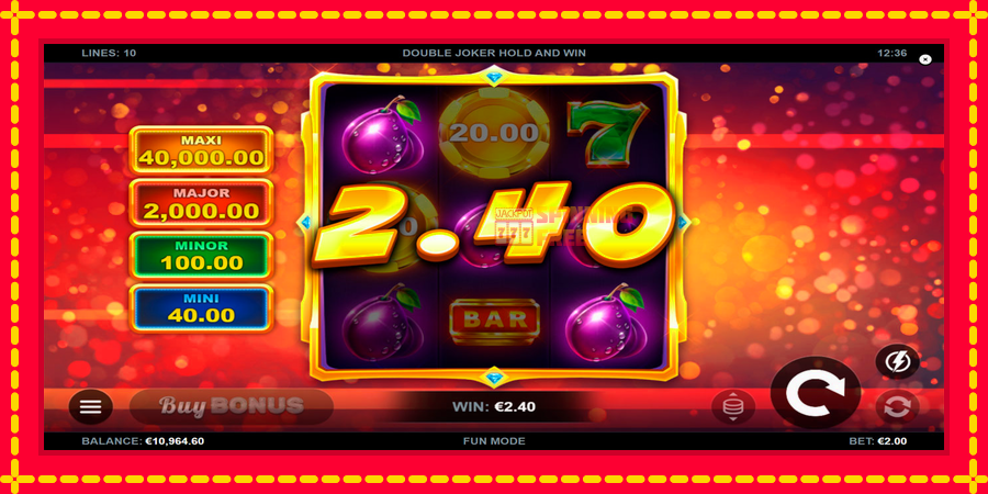 Double Joker Hold and Win mesin slot dengan animasi cerah, gambar 3