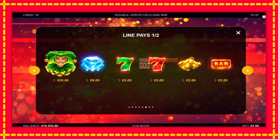 Double Joker Hold and Win mesin slot dengan animasi cerah, gambar 6