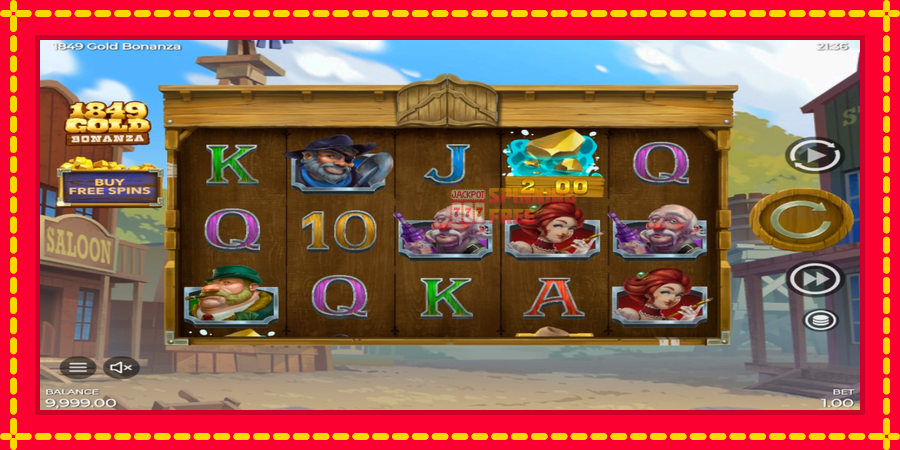 1849 Gold Bonanza mesin slot dengan animasi cerah, gambar 2