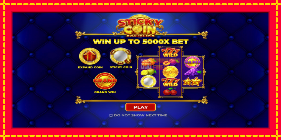 Sticky Coin: Hold the Spin mesin slot dengan animasi cerah, gambar 1