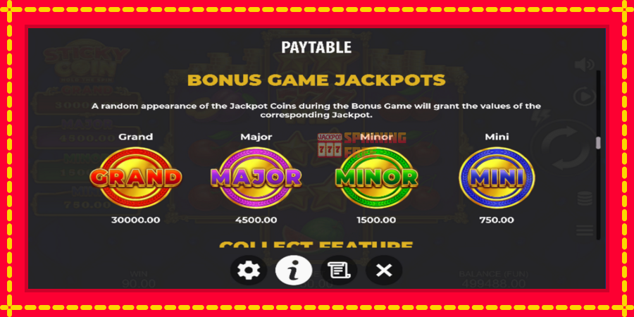 Sticky Coin: Hold the Spin mesin slot dengan animasi cerah, gambar 6