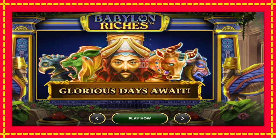 Babylon Riches mesin slot dengan animasi cerah, gambar 1