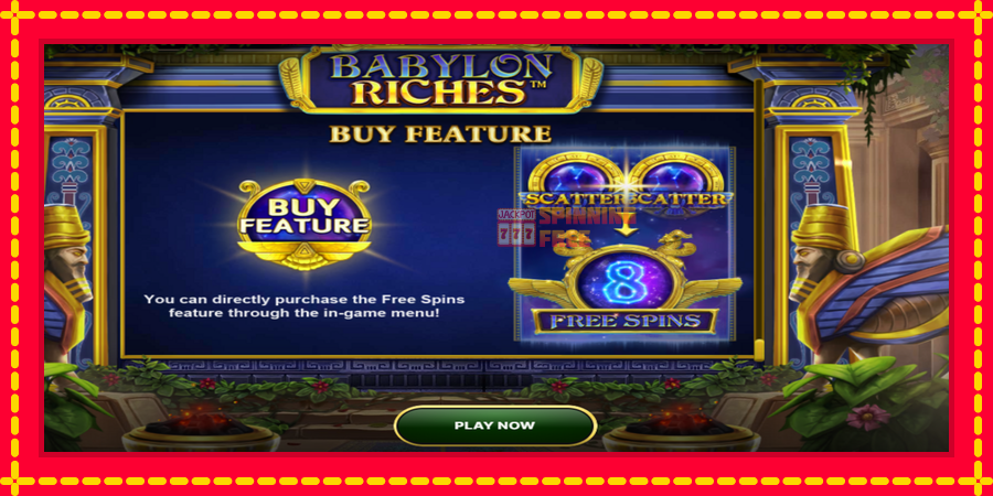 Babylon Riches mesin slot dengan animasi cerah, gambar 4