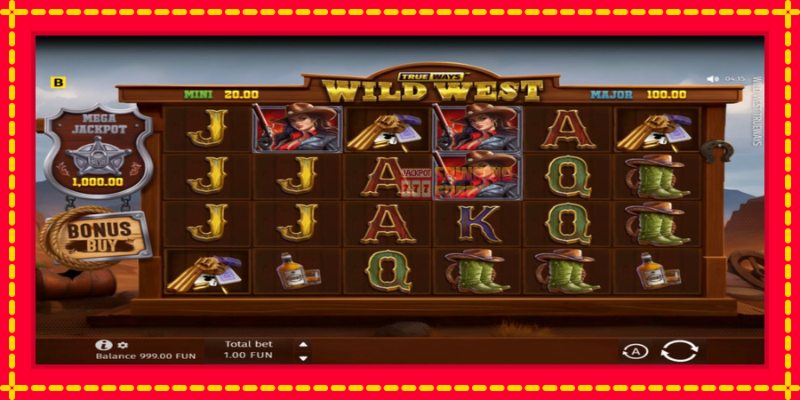 Wild West Trueways mesin slot dengan animasi cerah, gambar 2