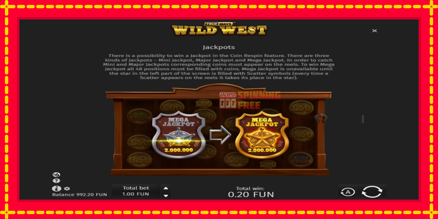 Wild West Trueways mesin slot dengan animasi cerah, gambar 6