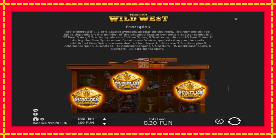 Wild West Trueways mesin slot dengan animasi cerah, gambar 7